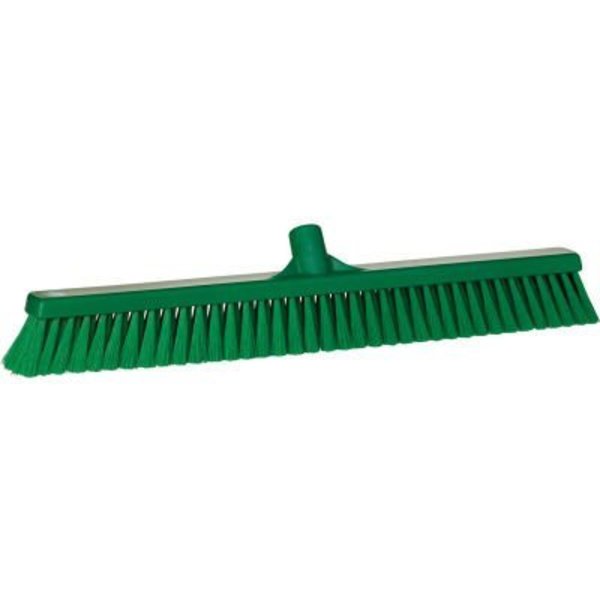 Remco Vikan 24in Small Particle Push Broom- Soft, Green 31992